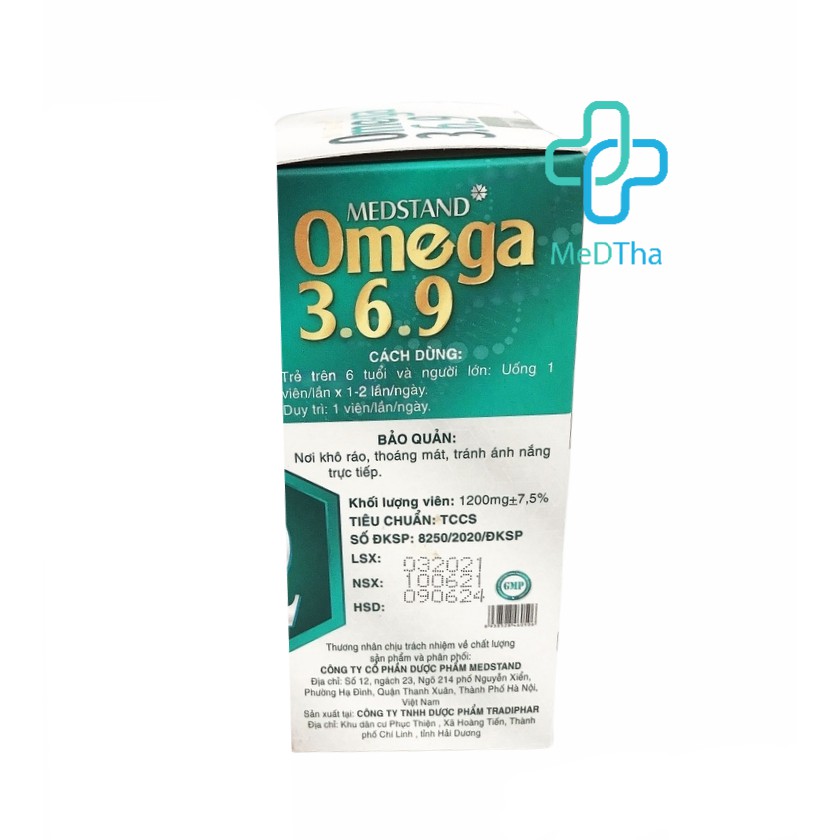 Omega 369 - Viên dầu cá, chống oxy hóa, cải thiện thị lực, đẹp da, giảm mỡ máu, tim mạch (Lọ 60 viên) [Chính Hãng]
