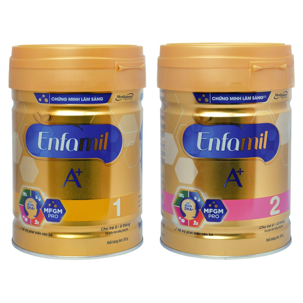 Sữa bột Enfamil A+ 1,2 870g
