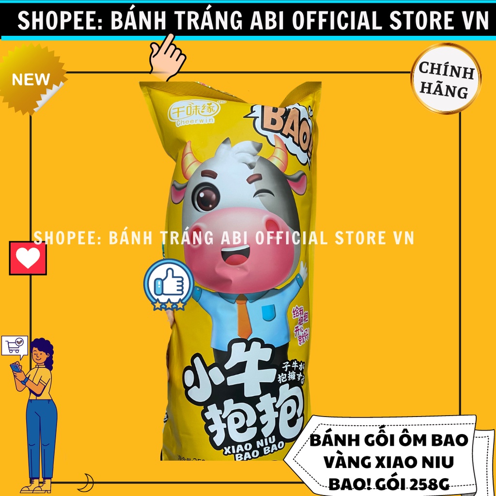 BÁNH SNACK HÌNH BAO GỐI CHO BÉ 3 MÀU 258G/1 GÓI