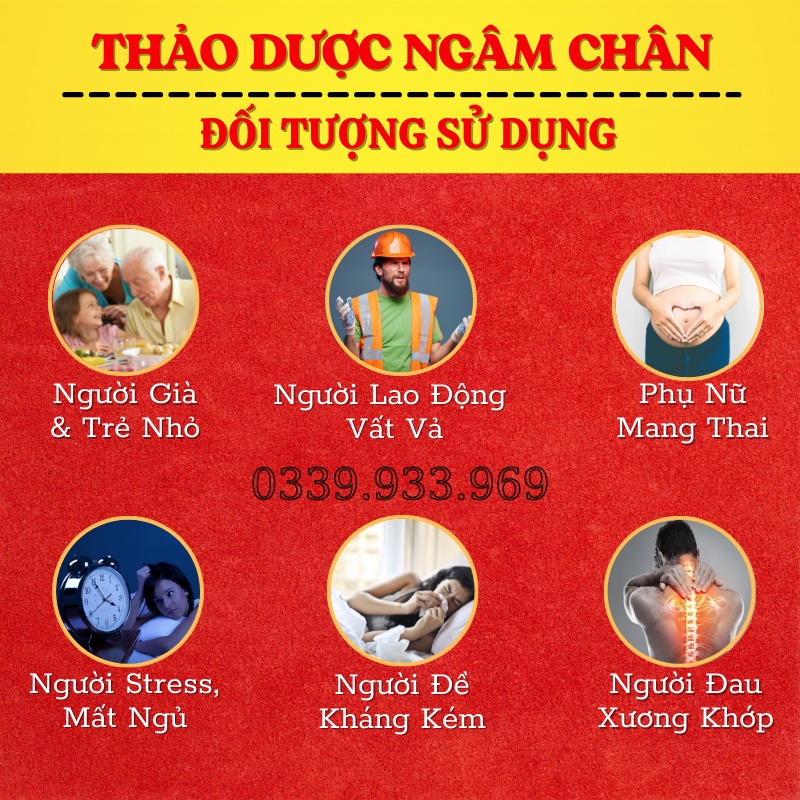 Thảo Dược Ngâm Chân, Bột Ngâm Chân - Thải Độc Cơ Thể, Giảm Đau Nhức Xương Khớp - Tê Chân - Giảm Hôi Chân