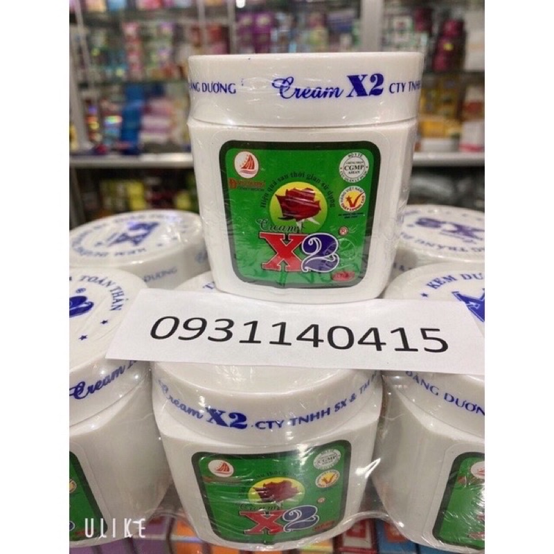 Kem trắng da toàn thân body x2 hủ 80g