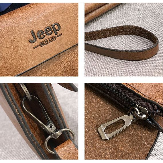 Ví cầm tay Jeep Buluo Cao cấp sang trọng chống chày - Bóp cầm tay Jeep nam nữ