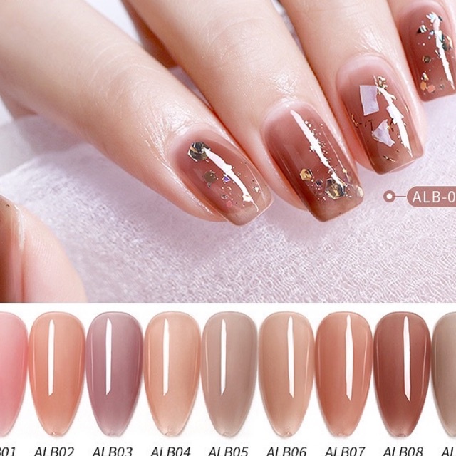 Sơn gel thach AS set 9 chai mã ALB hàng chuẩn dung tích 15ml