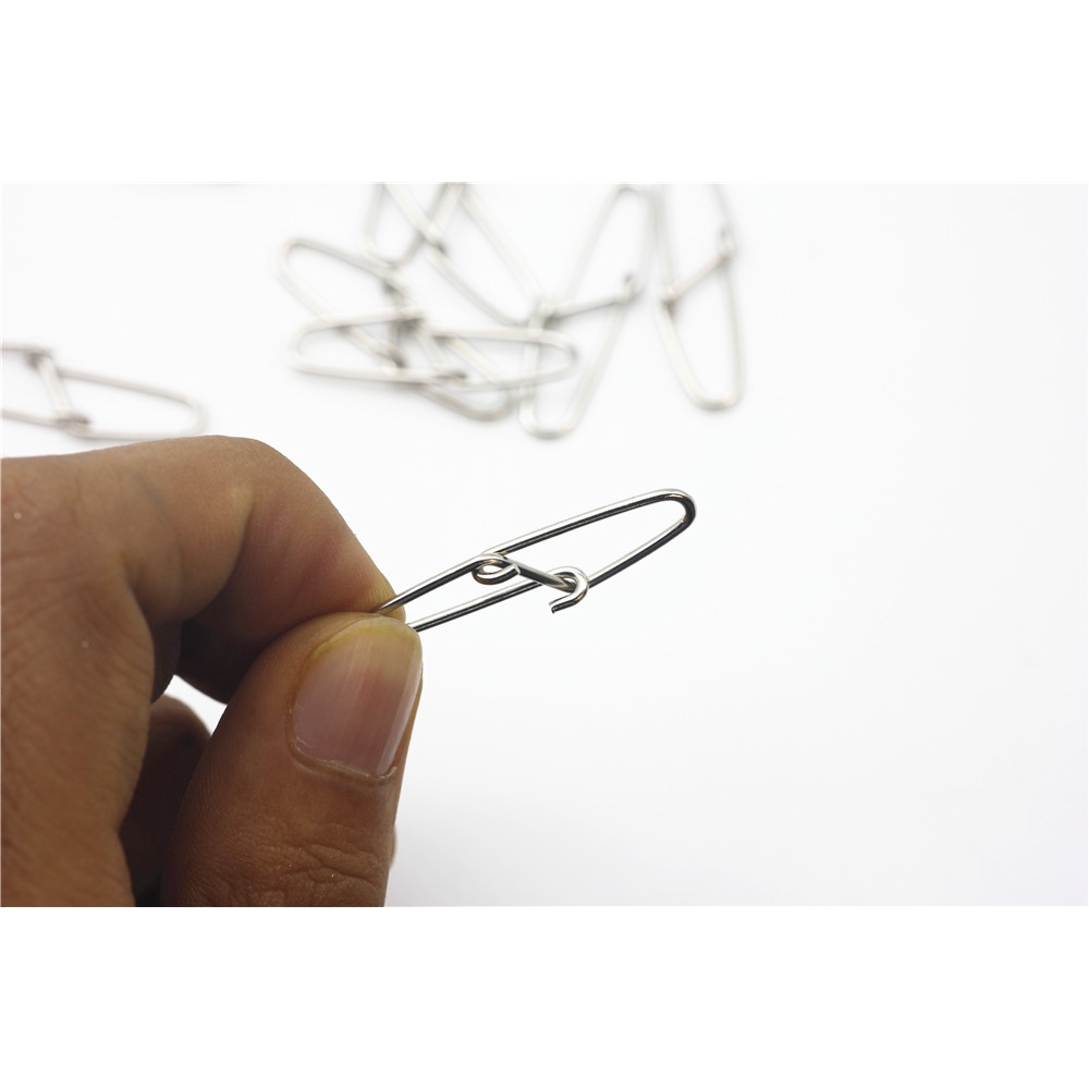 Set 50 khóa câu cá bằng thép không gỉ tiện dụng 0 # - 6 #