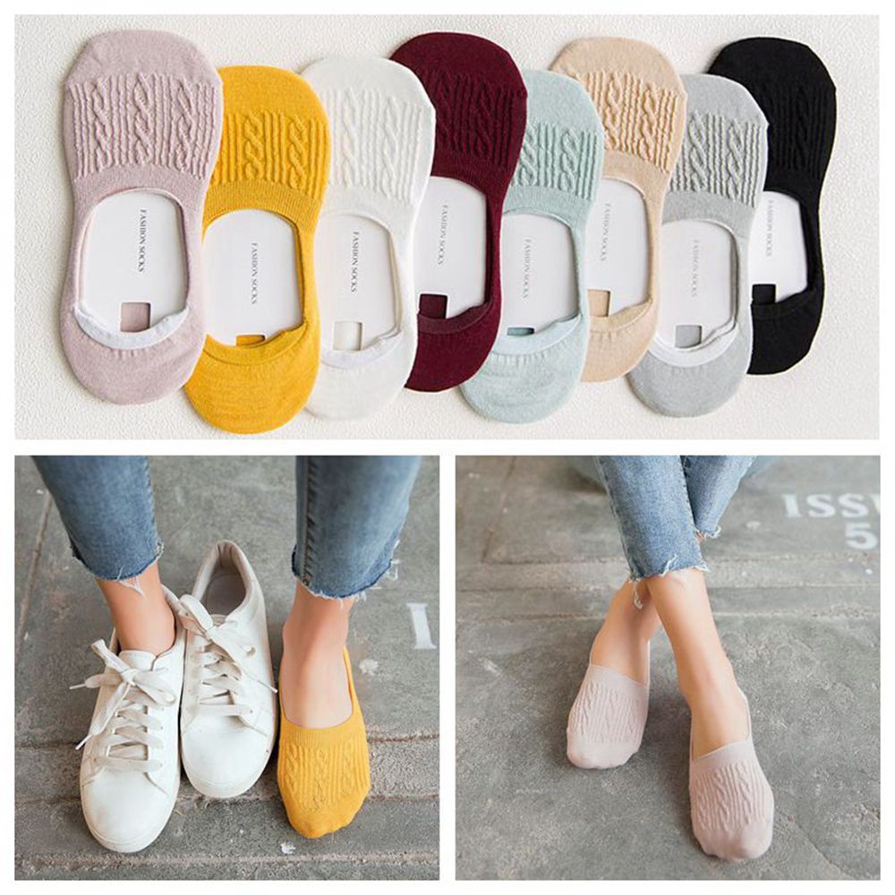 Tất Cổ Thuyền Chống Trượt Thoáng Khí Cho Nữ