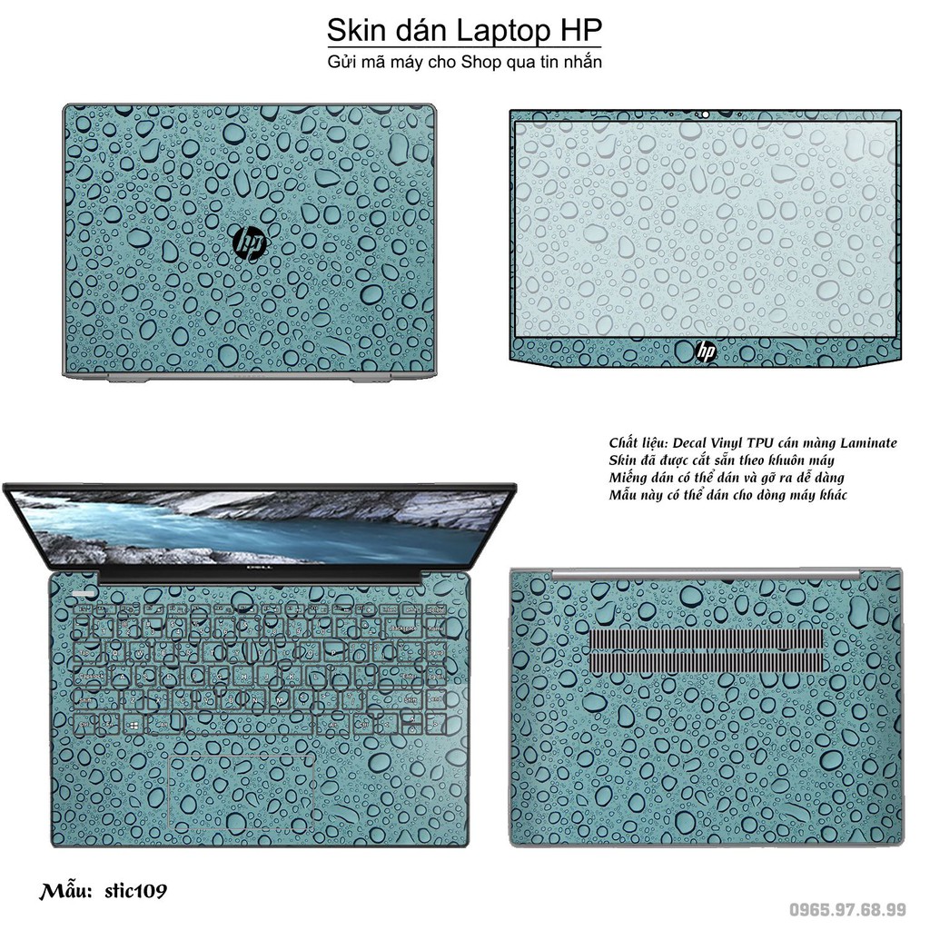 Skin dán Laptop HP in hình Hoa văn sticker _nhiều mẫu 18 (inbox mã máy cho Shop)