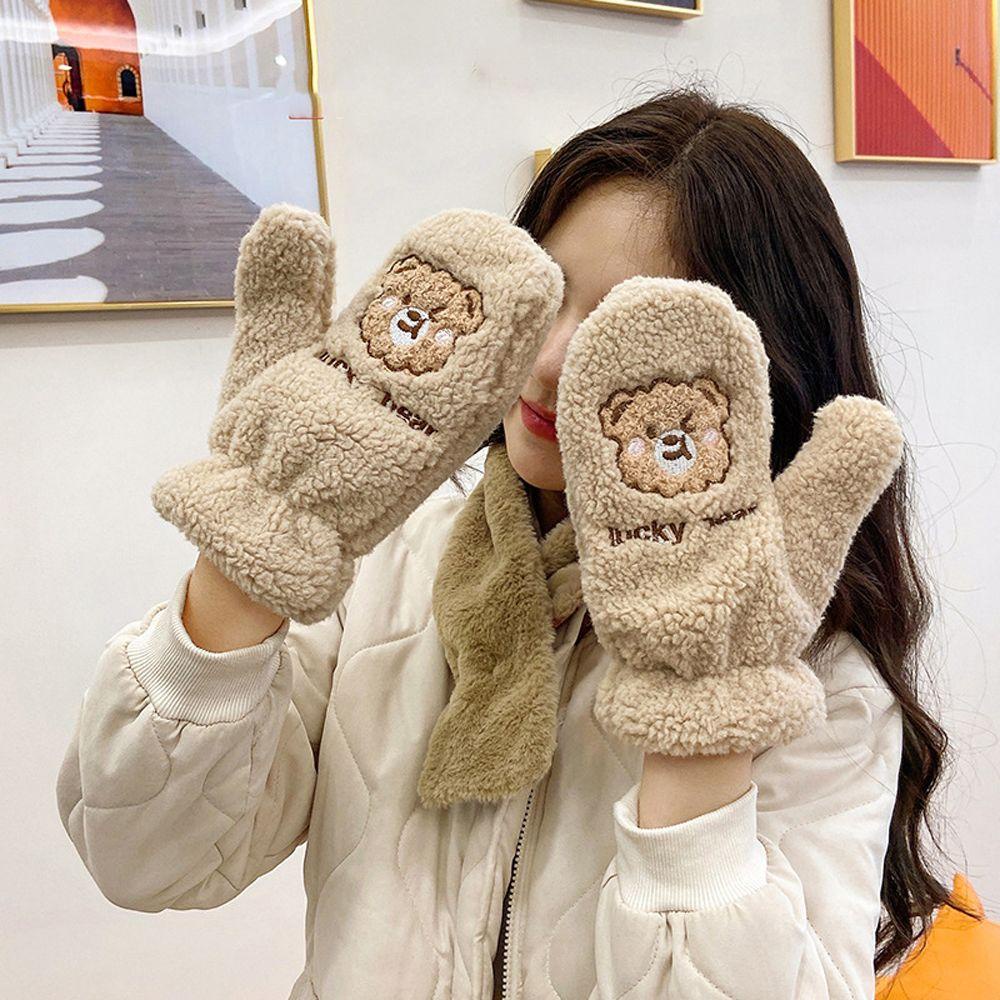 Găng Tay Mùa Đông Ấm Áp Dễ Thương Cho Nữ