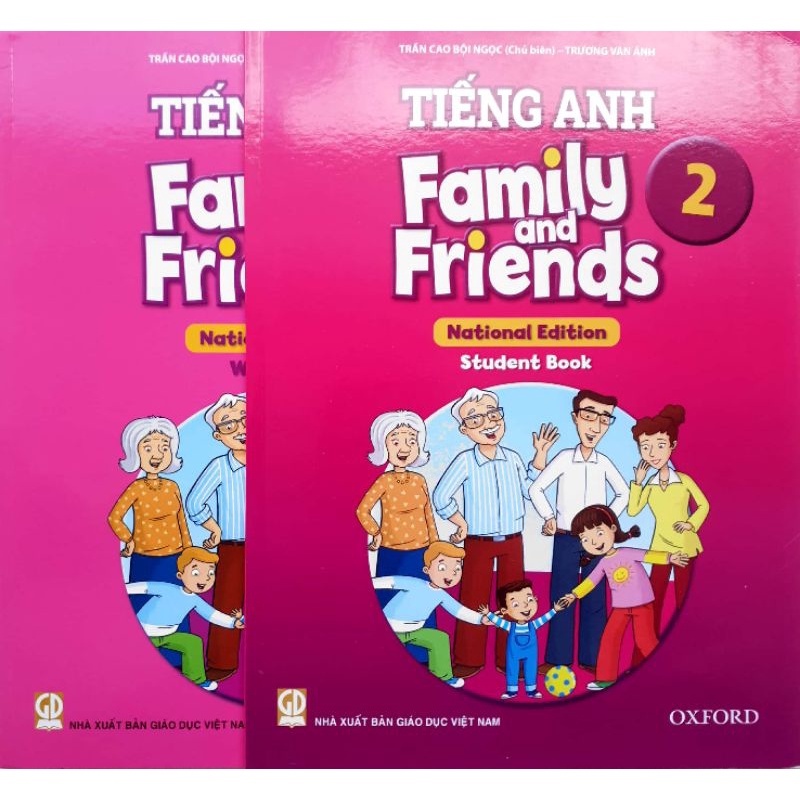 Bộ Sách - Tiếng Anh Family and Friends 2 (National Edition) - Student Book + Workbook (Kèm bìa bao)