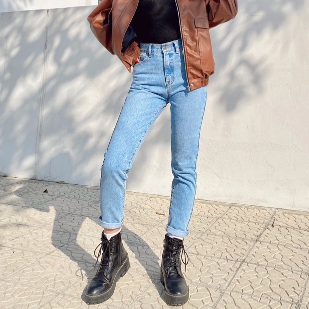 Quần jeans boyfriend Gap mài cạp cao - đủ size từ 26 - 29 Mia Ritta J458