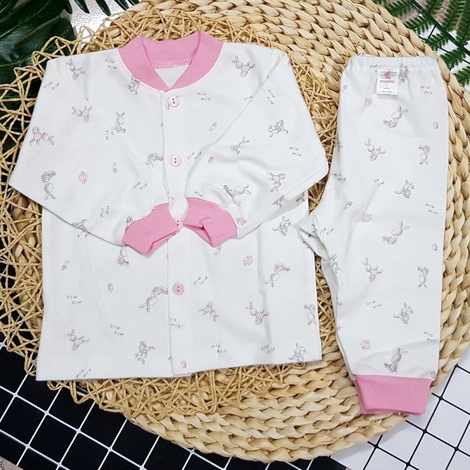 [Xả lỗ] Bộ Quần Áo Sơ Sinh Cài Giữa MioMio Dày Vừa Cho Bé