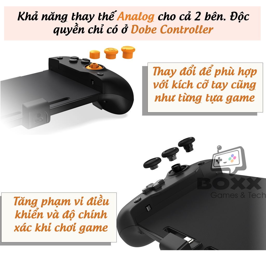 Tay cầm điều khiển cho Nintendo Switch Oled, Controller Grip Nintendo Switch Oled chính hãng Dobe