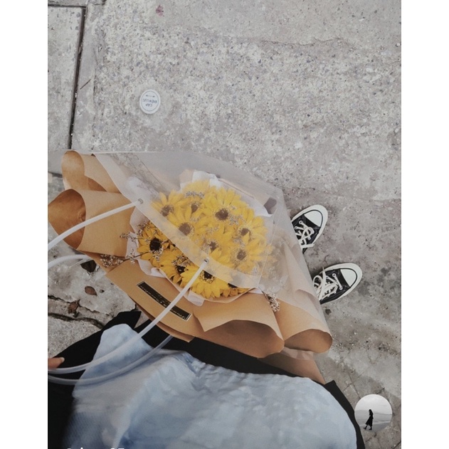 Bó hoa sáp hướng dương siêu to