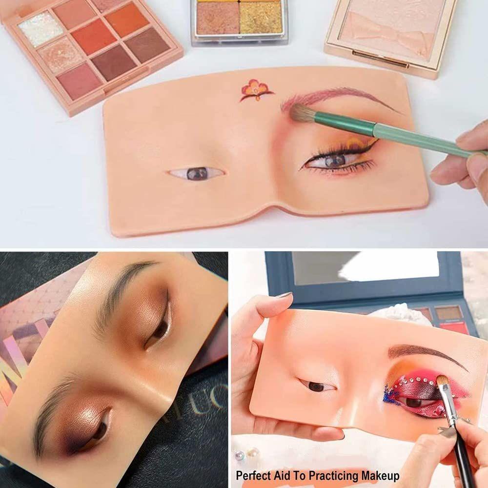 Bảng Silicone Đựng Phấn Mắt Kèm Cọ Trang Điểm Tiện Dụng