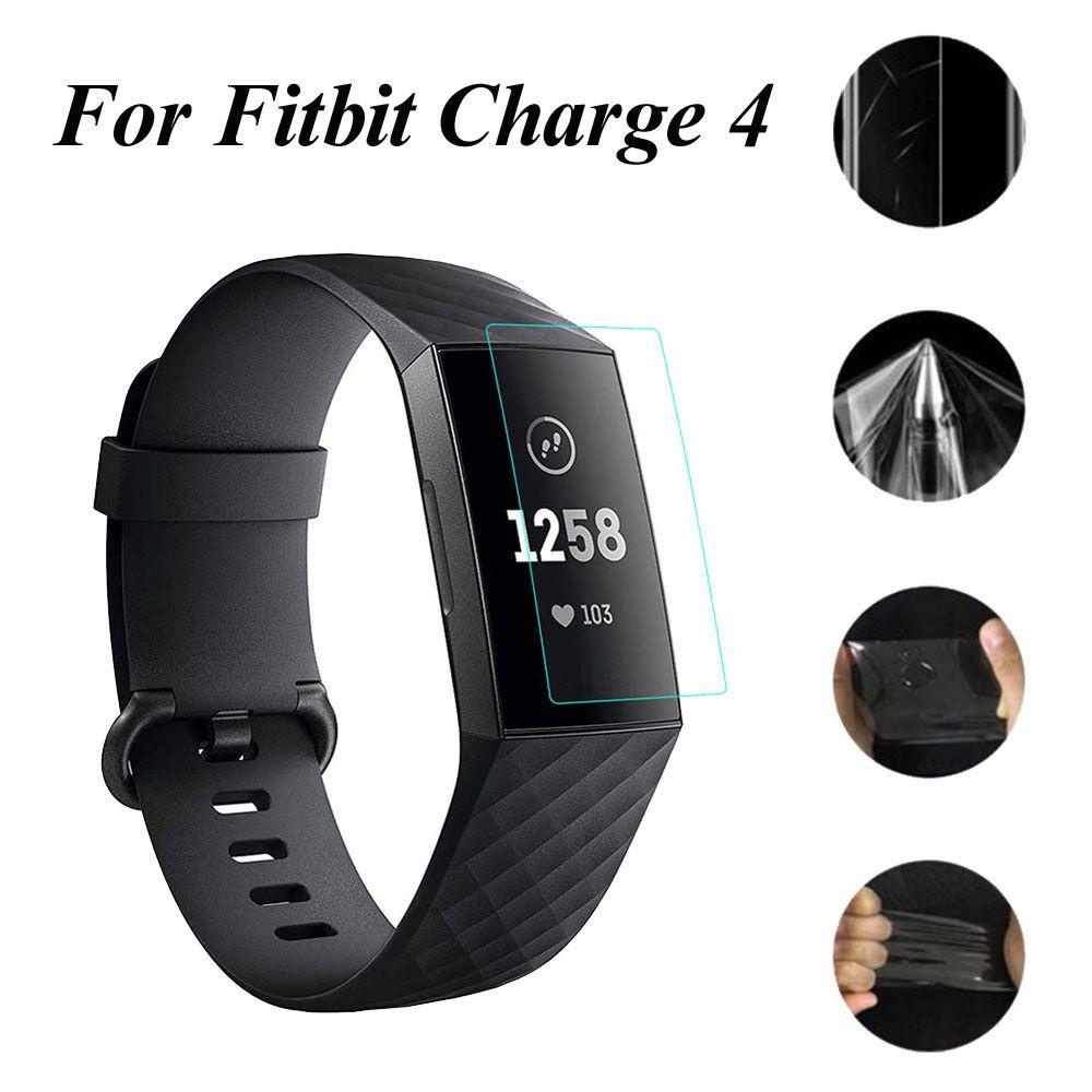 BTLIMER Miếng Dán TPU Mềm Bảo Vệ Màn Hình Đồng Hồ Thông Minh Fitbit Charge 4