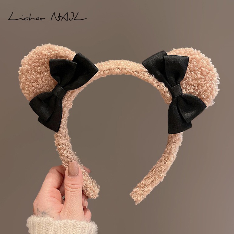 Băng Đô Cài Tóc Phối Lông Dễ Thương Thời Trang Cho Nữ 2022