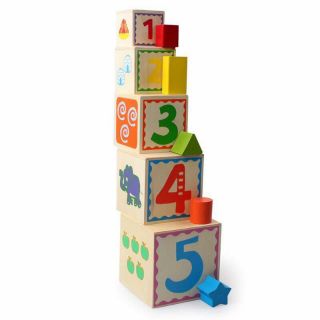 Bộ đồ chơi xếp chồng,hình khối 5in1