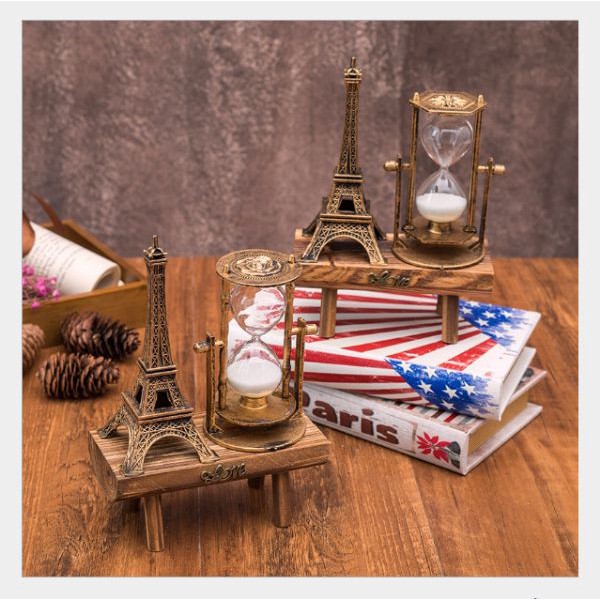 Quà Lưu Niệm - Đồng Hồ Cát Tháp Eiffel - Cherry Gift Shop