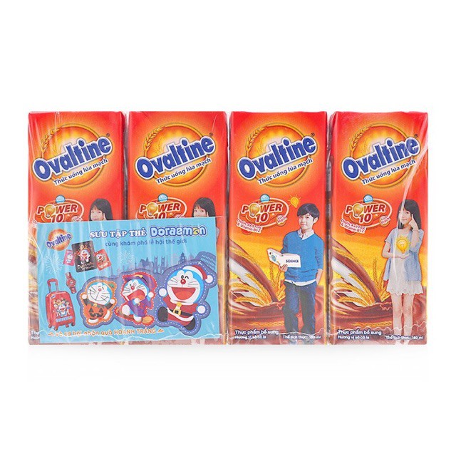 LỐC 4 HỘP SỮA OVALTINE SOCOLA 180ML