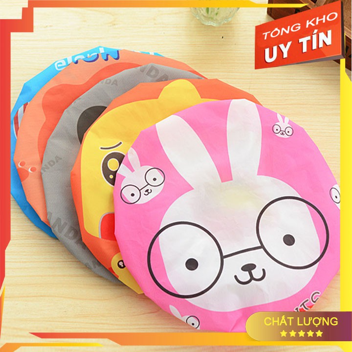 [SIÊU HÓT] COMBO 3 Mũ Trùm Tóc Khi Tắm, Mũ Trùm Đầu, Nón Tắm Hình Thú (Giao ngẫu nhiên mẫu)