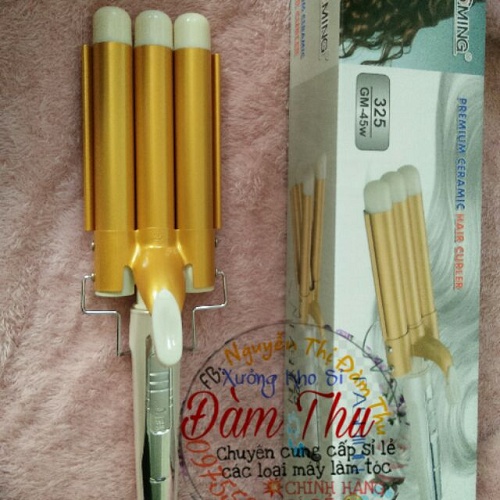 [ 𝑯𝑨̀𝑵𝑮 𝑳𝑶𝑨̣𝑰 1] Máy uốn tóc lượn sóng 3 trục (CHÍNH HÃNG)/Máy Bấm Tóc Gợn Sóng/Uốn xoăn sóng nước