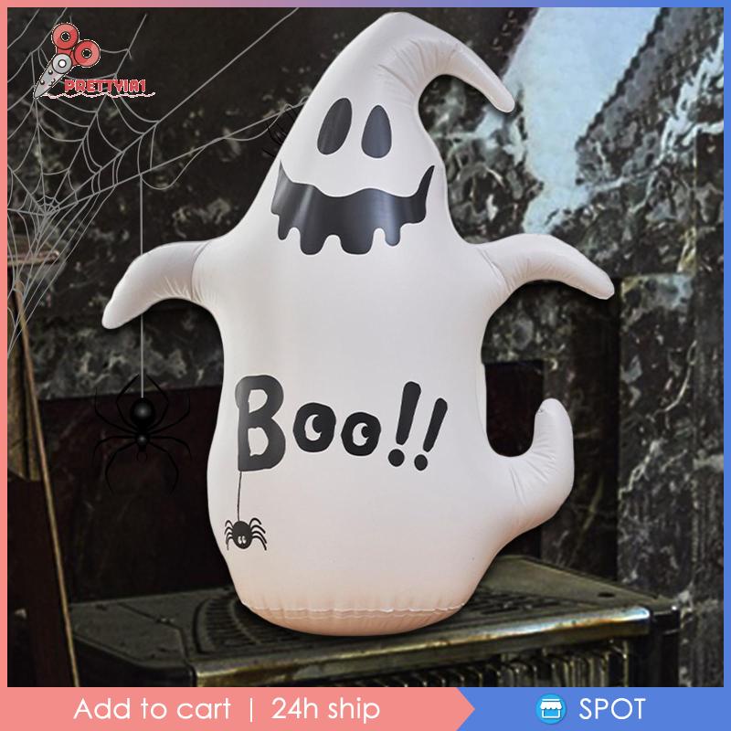 [Prettyia1] Đèn LED Bơm Hơi Trang Trí Sân Vườn Phong Cách Halloween Kèm Điều Khiển Từ Xa