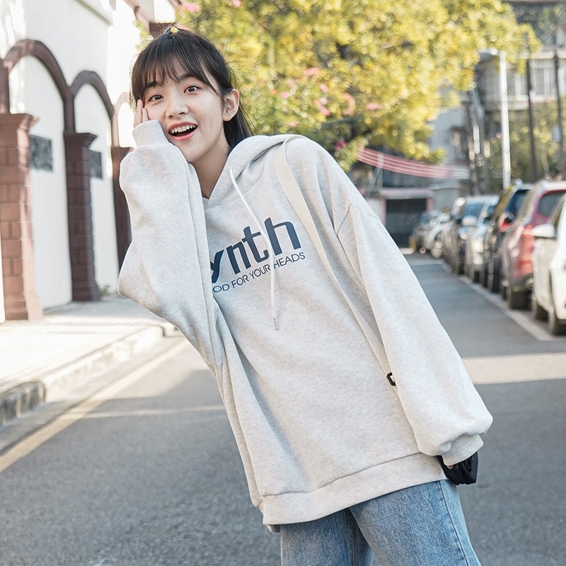 NRVP Áo Hoodie Dáng Rộng Thời Trang Hàn Quốc 2022 Dành Cho Nữ