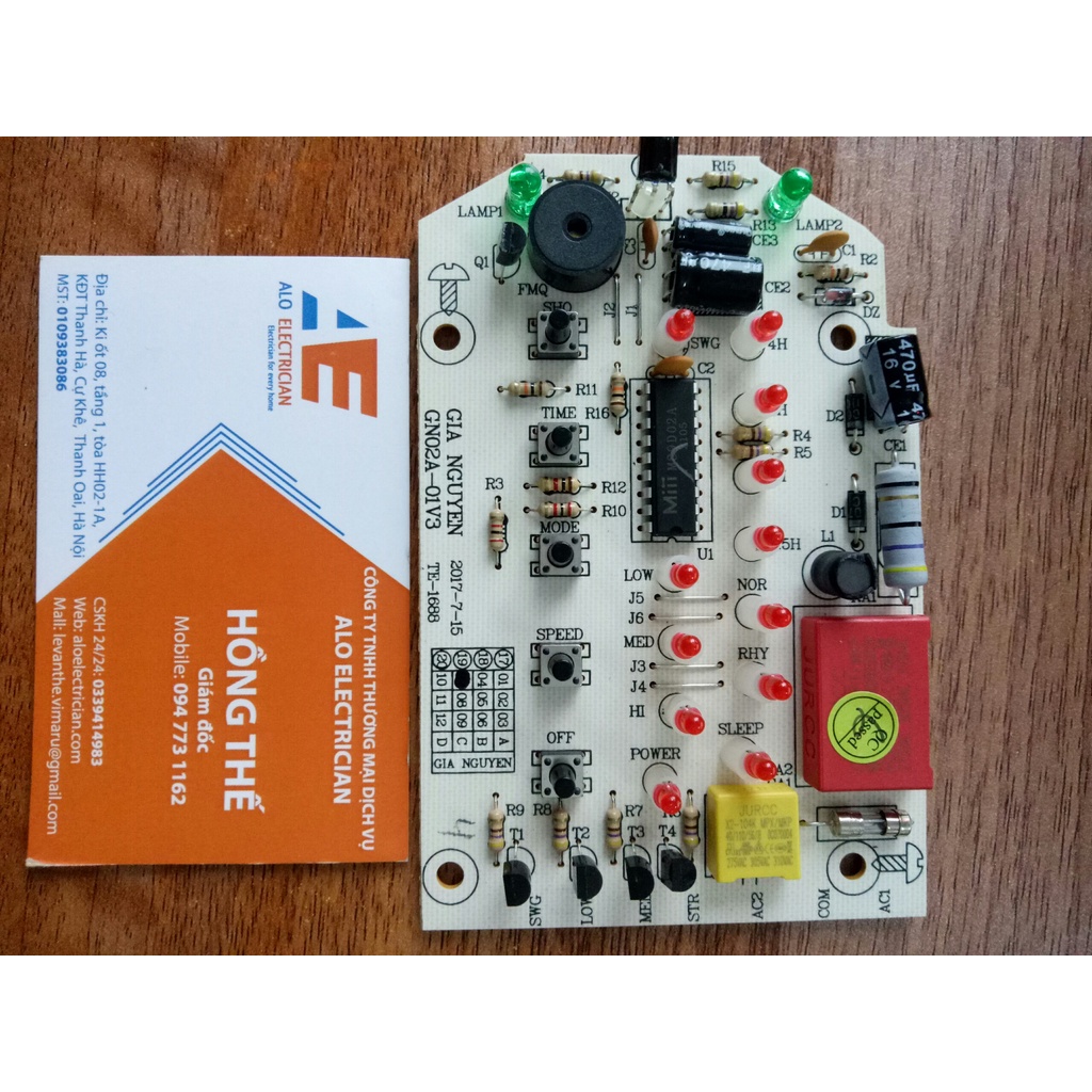 Bo mạch quạt Lifan TE1688