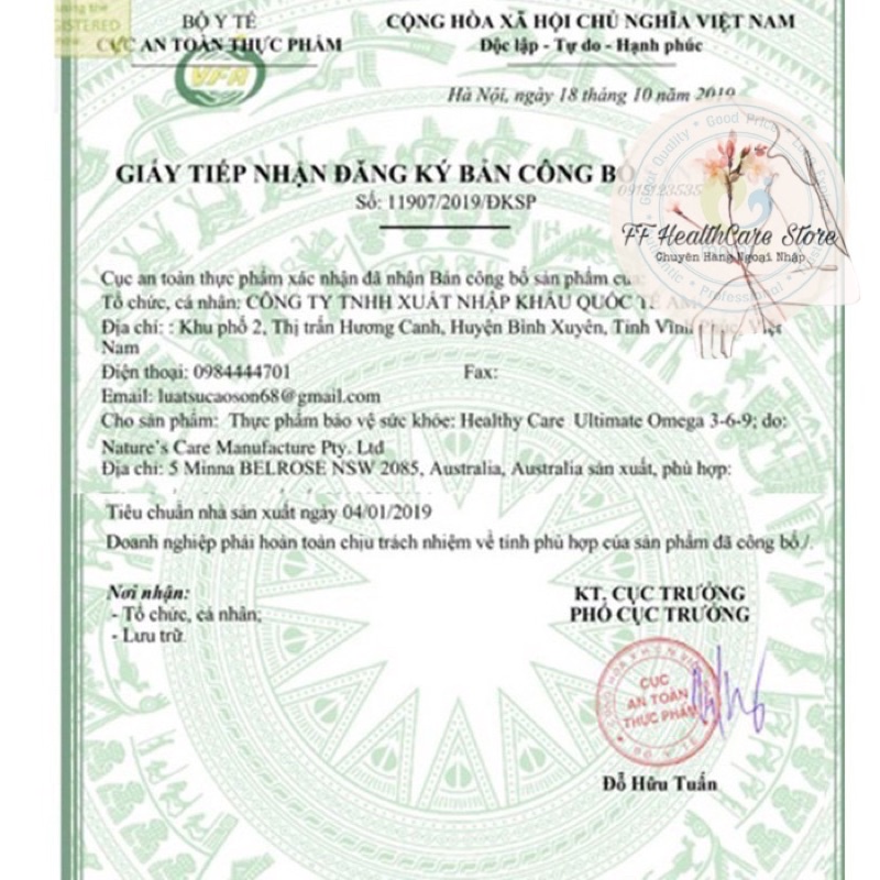 Viên Bổ Sung Omega 369 Healthy Care Ultimate Úc 200 Viên