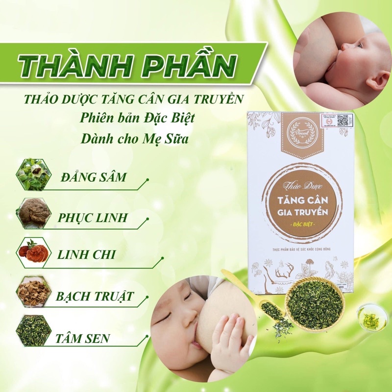 Tăng cân VINCENT gia truyền liệu trình 15 ngày an toàn hiệu quả