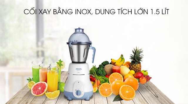 MÁY XAY ĐA NĂNG PHILIPS HL1643 600W NHẬP ẤN ĐỘ CHÍNH HÃNG