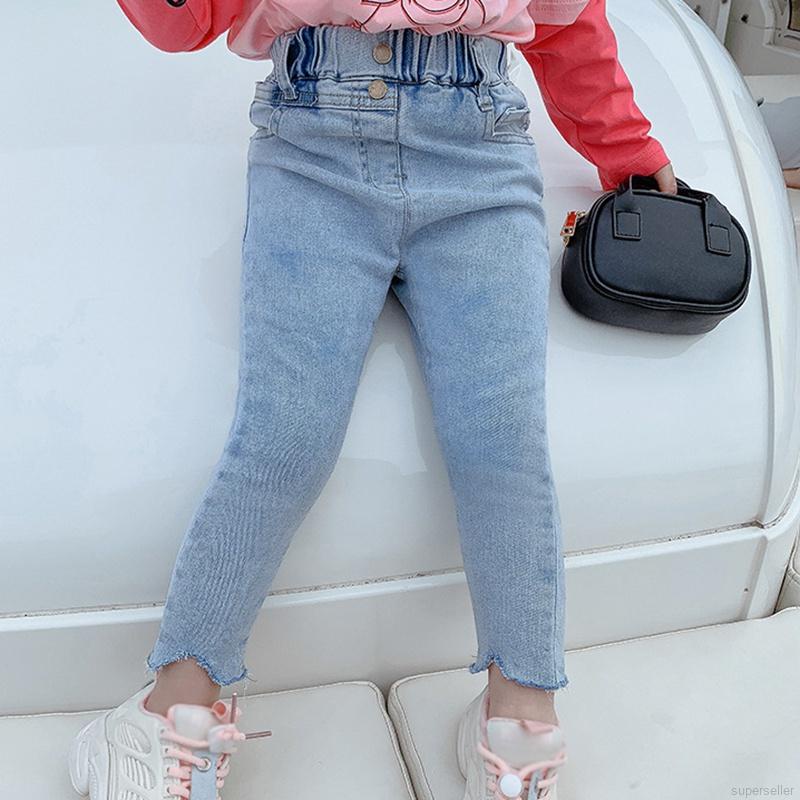 Quần jean ôm co dãn thời trang cho trẻ em
