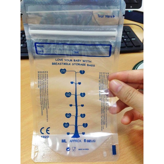 Túi Trữ Sữa Mẹ Unimom Compact Không Có BPA 210ml - Hộp 60 Túi