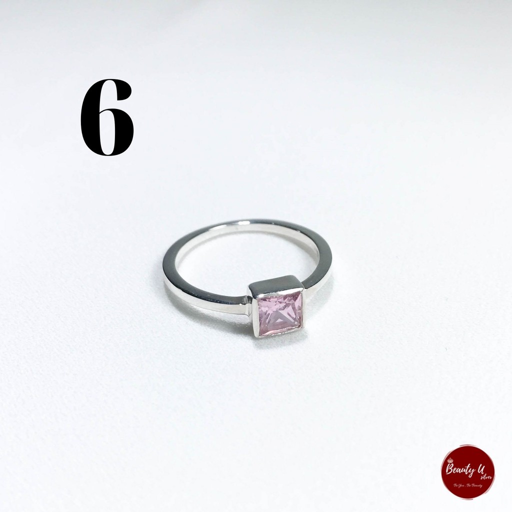 Nhẫn Bạc Thái Lan 925 Đính Đá Phong Thủy - BeautyU Silver