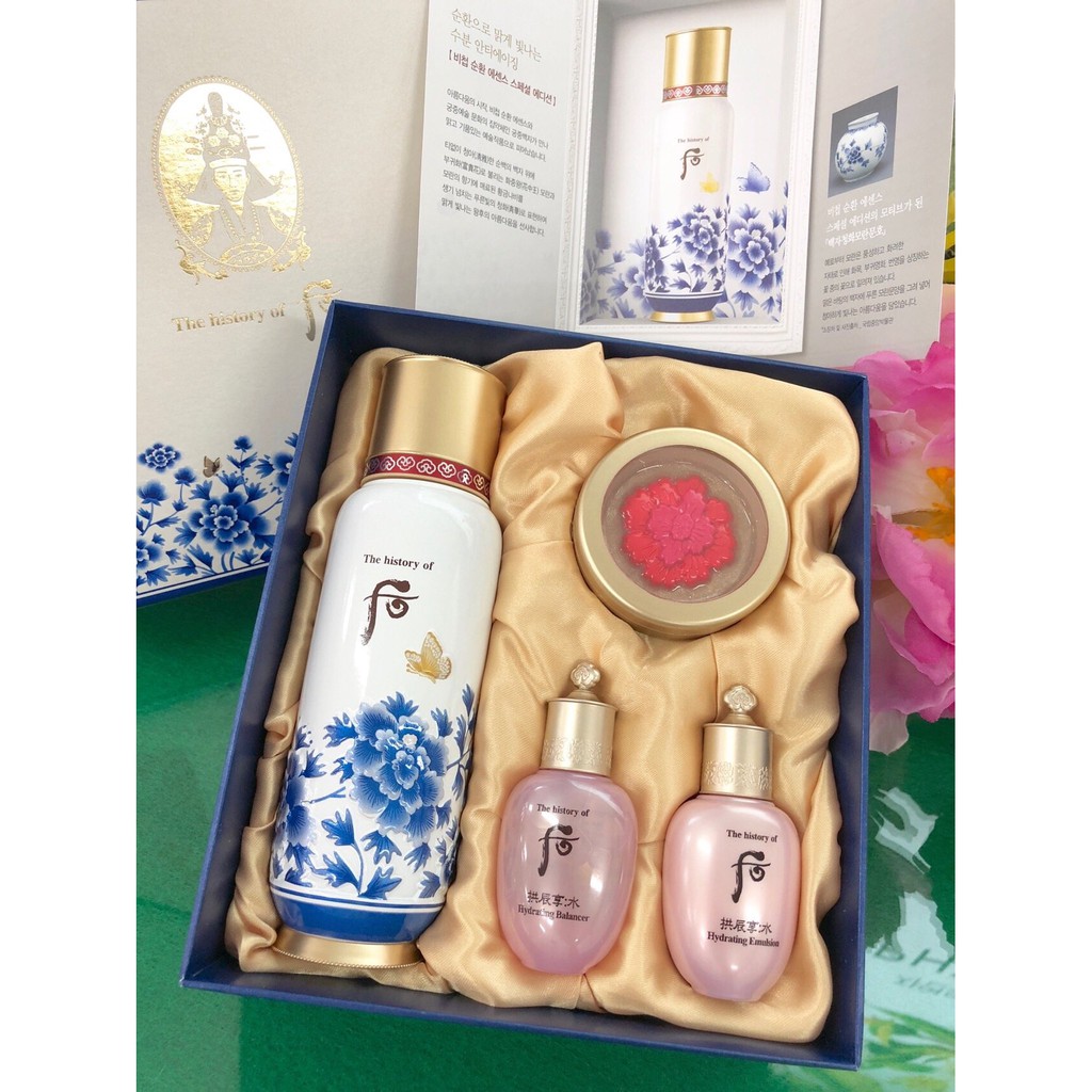 Tinh chất tái sinh, chống lão hoá Whoo Bichup (First Care Moisture Anti-Aging Essence special set) 4 sp