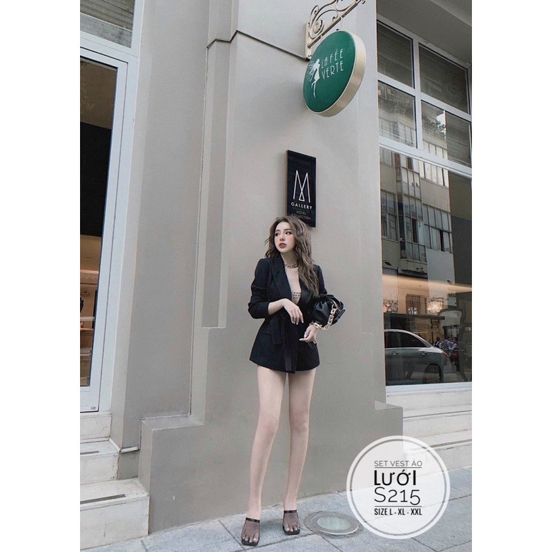 Bigsize Set vest áo lưới S215