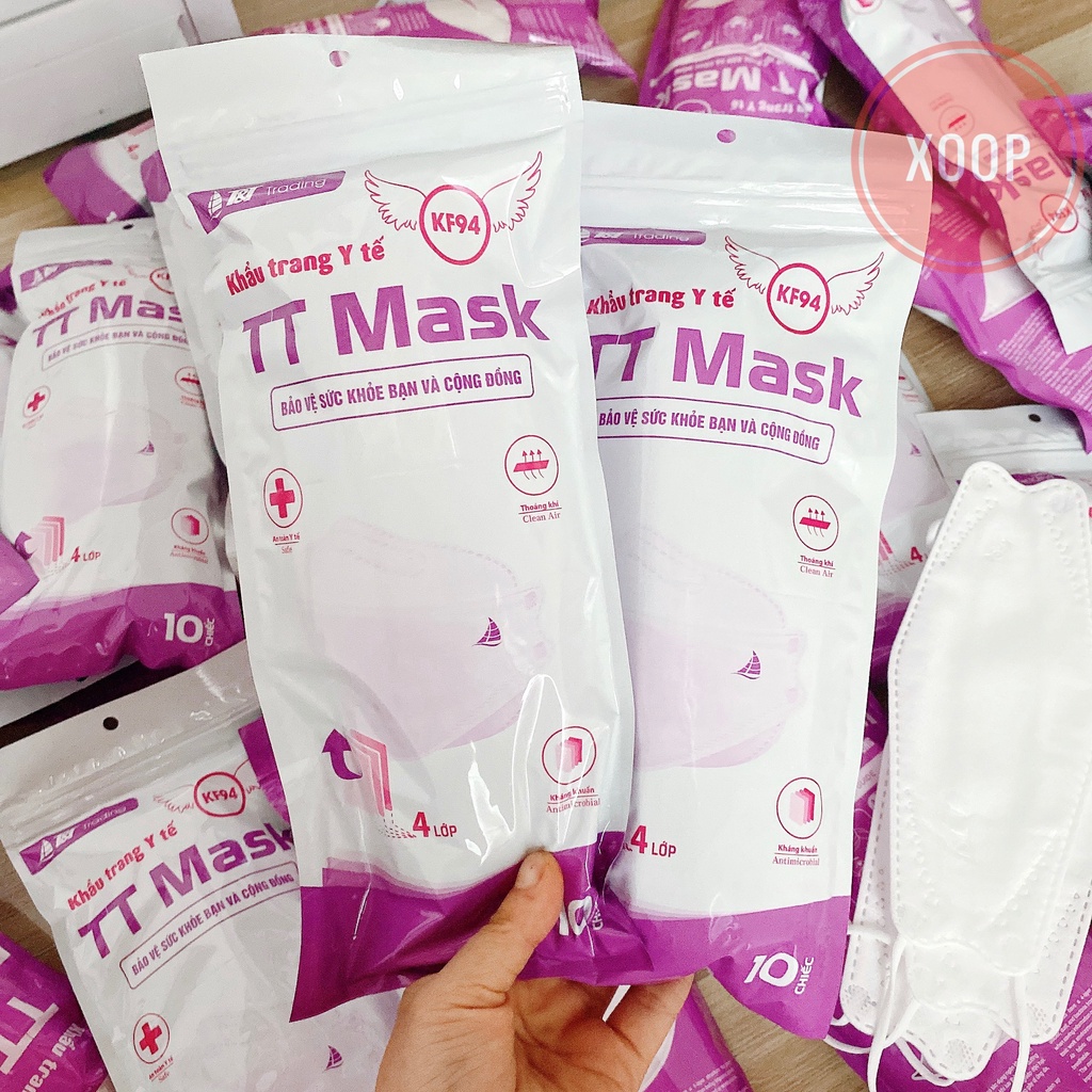 Sale !!! Khẩu Trang  Y Tế 4D TT Mask K94  (Túi 5 Chiếc Và Túi 10 chiếc) (SP001745 ) Shop Phúc Yến