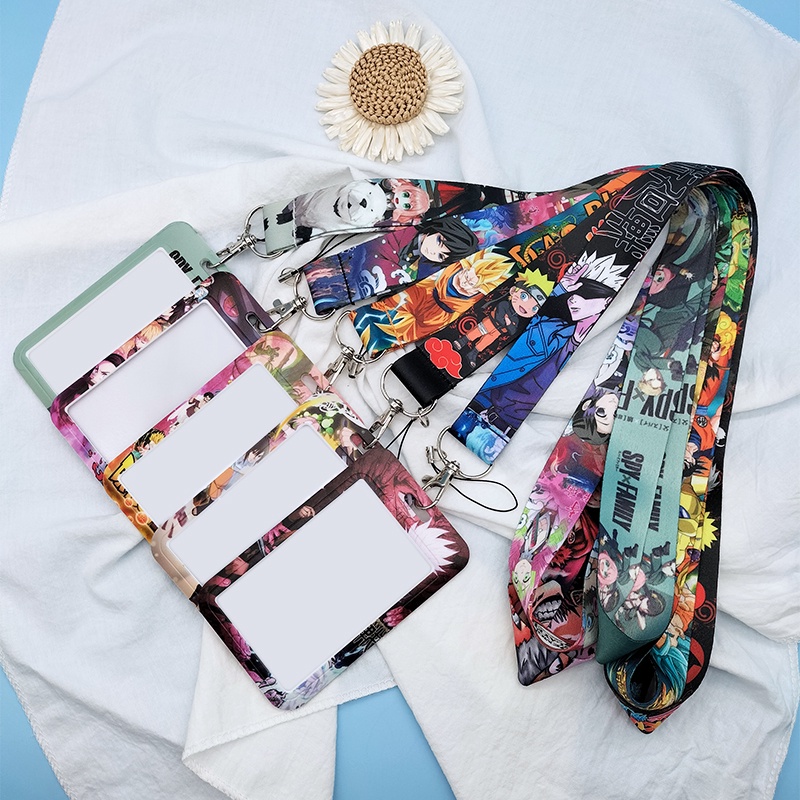 Dây Đeo Thẻ ID/Móc Khóa/Điện Thoại/Thẻ ID In Hình Anime Jujutsu Kaisen