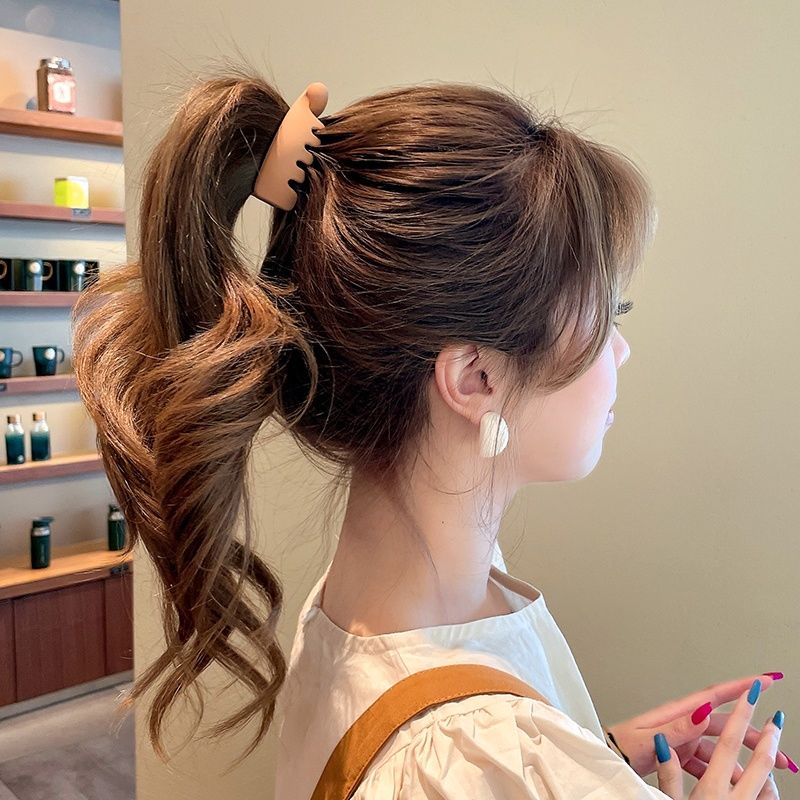 Kẹp Tóc Đuôi Ngựa Cỡ Nhỏ 7cm Màu Trơn Dành Cho Nữ