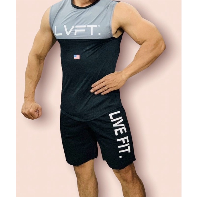 [sale sốc] áo tanktop thể thao nam LIVEFIT,áo sát nách nam.