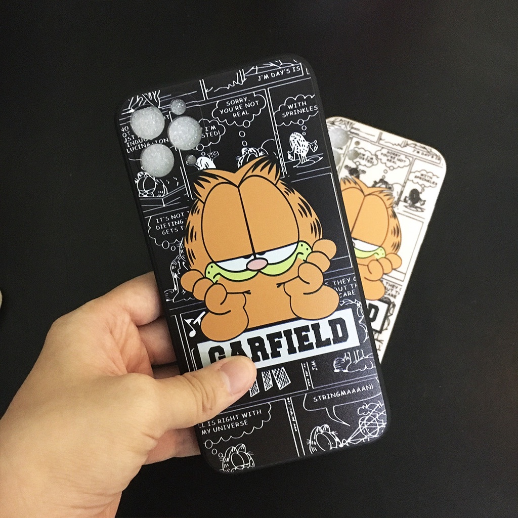 Ốp lưng cạnh vuông Mèo Garfield OPBS09