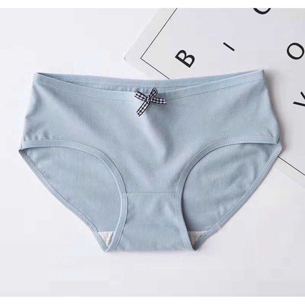 SỈ 10 Quần Lót Cotton Phối Nơ Mềm Mại Mới 012