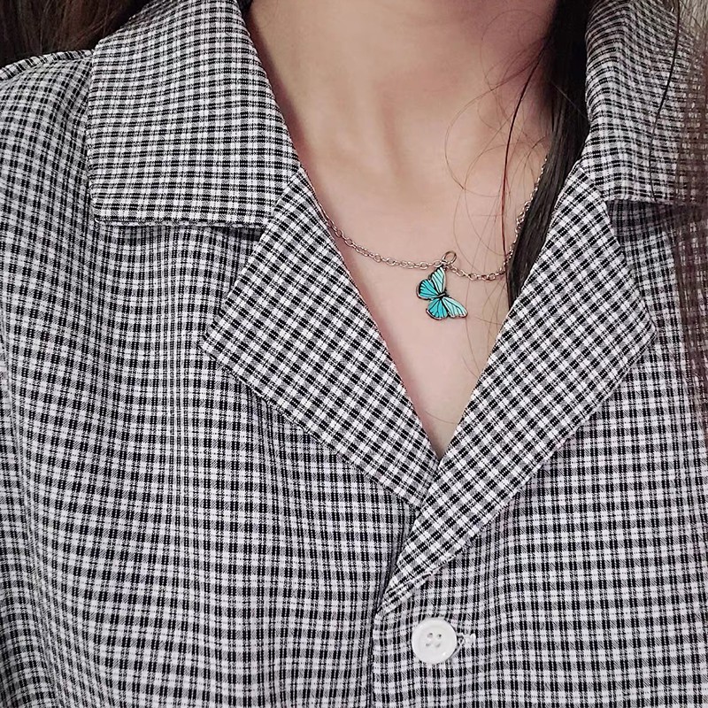 [Mã FASHIONCB232 hoàn tối đa 15K xu đơn 50K] Vòng cổ hình bướm bằng hợp kim xinh xắn nhiều màu cho nữ | BigBuy360 - bigbuy360.vn