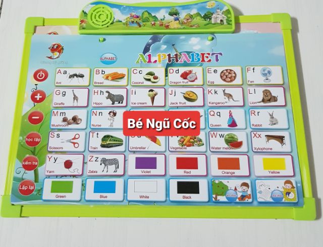 Bảng học thông minh phát âm tiếng anh - tiếng việt 11 chủ đề kèm bảng viết