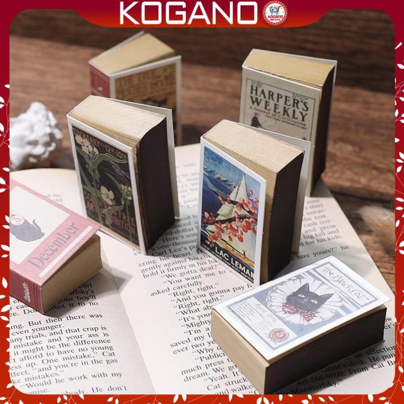 Giấy ghi chú KOGANO giấy note ghi nhớ 122 tờ 56 x 35 mm họa tiết retro cổ điển cá tính SSN-001367