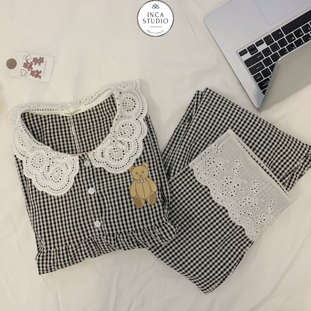 (QC loại 1) Đồ bộ Pyjama dài tay Cotton cao cấp INCA 19- Chất vải thoáng mát, họa tiết siêu xinh, nhiều size lựa chọn