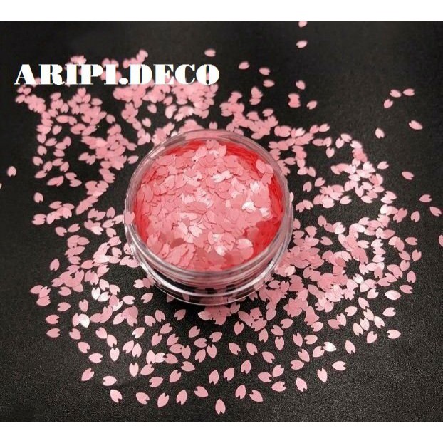 Kim tuyến cánh hoa anh đào sakura G26/ Nguyên liệu trang trí resin slime