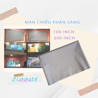 Màn chiếu phản quang dán tường 100 inches độ tương phản cao thích hợp cho máy chiếu mini