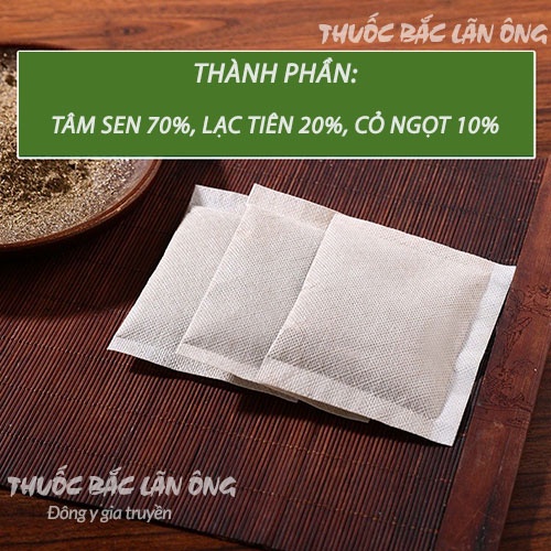 Trà tâm sen an thần, ổn định huyết áp, giúp ngủ ngon - Thuốc Bắc Lãn Ông