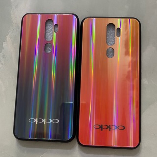 Ốp lưng Oppo A9 2020 /A5 2020 viền dẻo lưng kính 7 màu cực đẹp