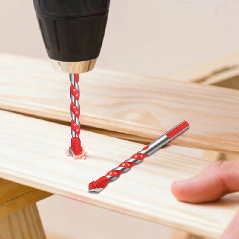 Set 10 mũi khoan hợp kim nhôm đa năng bền bỉ dùng khoan kính/ gạch men